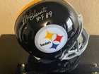 Mel Blount HOF Autographed Full Size Replica Football Helmet Steelers JSA