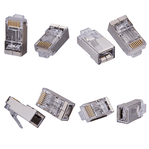 Cat5e RJ45 Ekranowane modułowe złącze wtykowe EZ z narzędziem do zaciskania Przejście końcowe - Zdjęcie 4 z 5