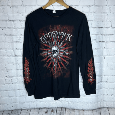 GODSMACK 2010 Tougher than Nails Boston Mass Tour Concert Band T