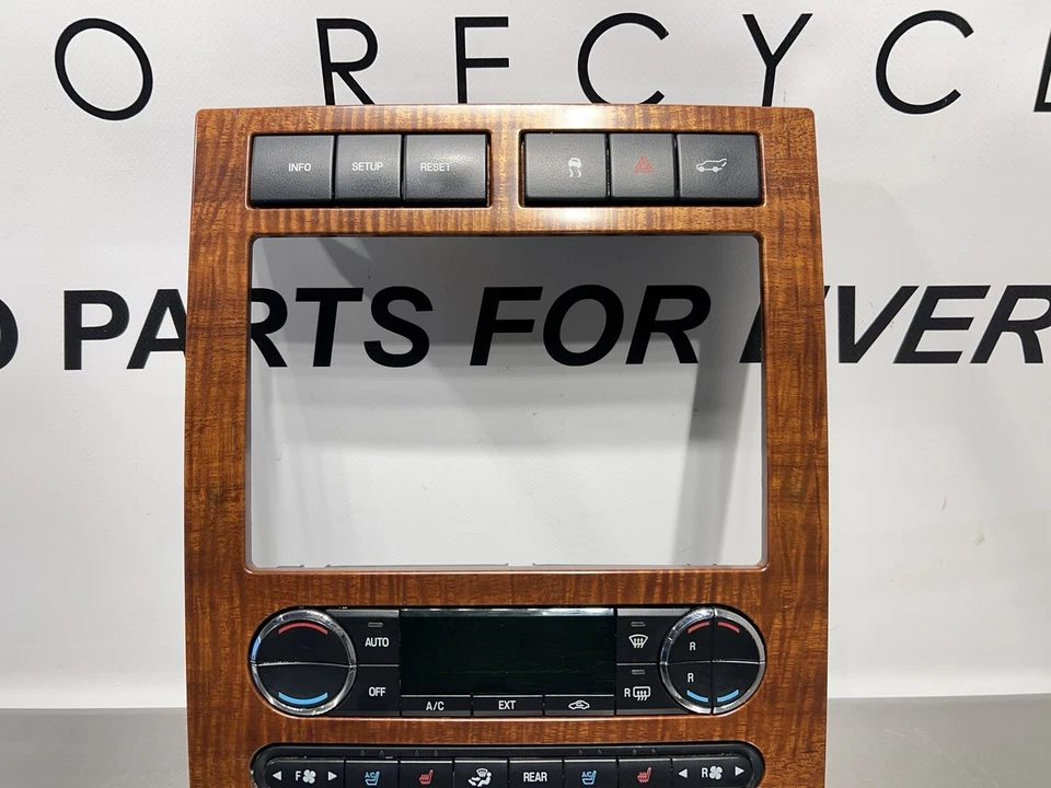 2007-2011 FORD ЭКСПЕДИЦИИ ЦИФРОВОЙ AC КЛИМАТ-КОНТРОЛЬ НАГРЕВАТЕЛЬ ПЕРЕКЛЮЧАТЕЛЬ ДЕРЕВЯННАЯ ПАНЕЛЬ OE - Изображение 3 из 4