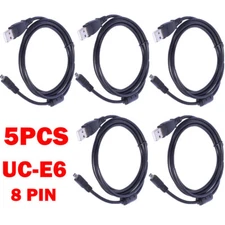 5x 1.5M/5ft 8-Pin USB Data Cable For Nikon Coolpix L19 L20 L100 S620 UC-E6 NEW