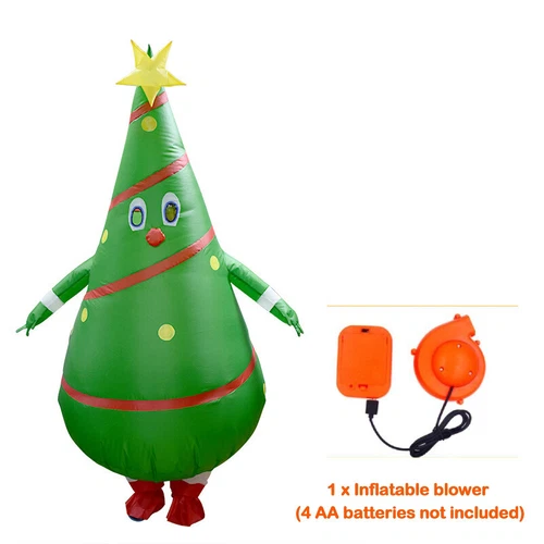 Erwachsene Weihnachten aufblasbares Kostüm Unisex - lustig Urlaub Cosplay Kostüm - Bild 9 von 11