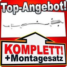 Auspuff für PEUGEOT 206 CC 1.6 16V AUTOMAT 00-05 +Reparaturrohr Auspuffanlage