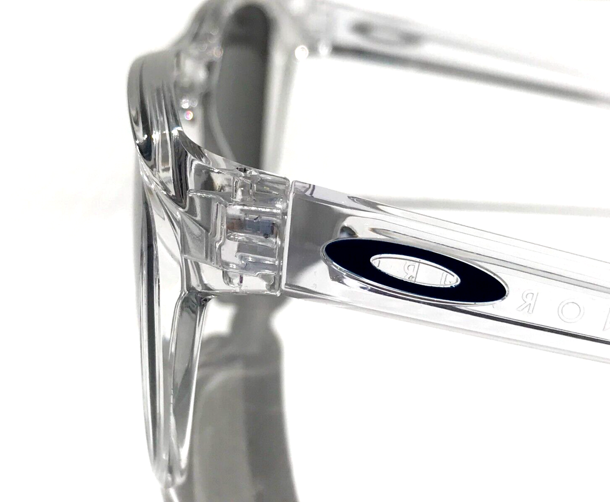 NEW Oakley MANORBURN Shiny Clear POLARIZED Galaxy Blue Lens