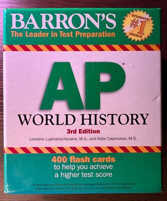 Barron's Test Prep Ser.: AP World History Flash Cards by Kate Caporusso ...