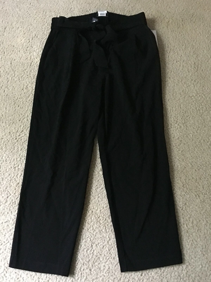 Massini Women Size 1X Stretch Black Drawstring Dress Pant