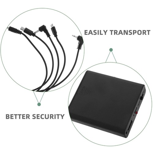2 Pcs Externe Power -Box Multi-Jack-Netzteil Tragbare Stromversorgung - Zdjęcie 12 z 12