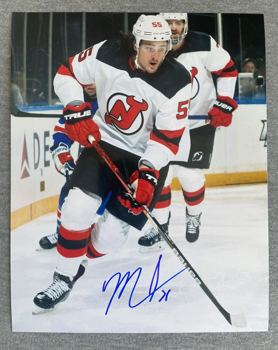 NEW JERSEY DEVILS MASON GEERTSEN AUTOGRAPH 8x10 PHOTO YOUNG HOCKEY STAR 2