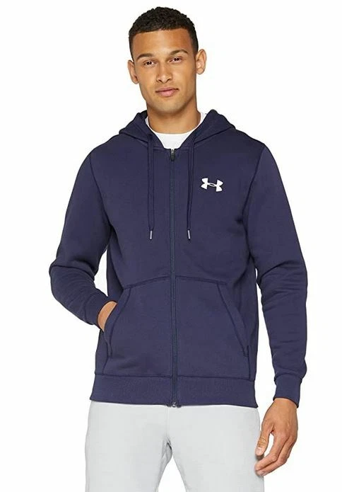 Spijsverteringsorgaan repetitie Pijler Under Armour Men&#039;s Rival Fleece Fitted Full Zip Hoodie, 1302290 | eBay