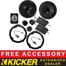 KICKER CSS654 6.5" OEM SPEAKER REPLACEMENT KIT FOR ACURA TSX 2004-2014