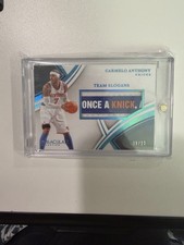 2024 Immaculate Carmelo Anthony Team Slogans 9/11 Once A Knick Game Worn Patch!