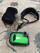 Fujifilm FinePix XP60 16 MP Digital Camera with 2.7-Inch LCD Green With Case