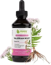 Maxx Herb Valerian Root Extract - Max Strength, Liquid 4 Fl Oz (Pack of 1) 