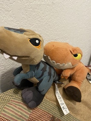 MATTEL Jurassic World Epic Evolution (2)  Plush w/Sound  T-Rex & Eocarcharia NEW