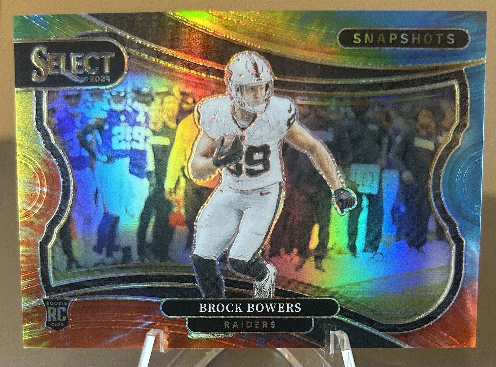 2024 Panini Select - Snapshots Brock Bowers Tie-Dye Prizm /25 (RC) 🔥 grade it