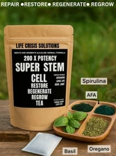 200 X ADVANCED FREQUENCY POWERFUL SYNERGETIC  COMPOUND SUPER STEM CELL TEA