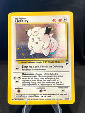 Pokemon TCG Clefairy Base Set 2 6/130 Holo Rare EN NM- Clean Copy! on eBay