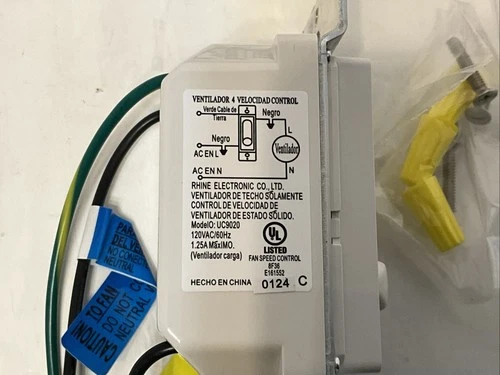 Minka Aire WC116 4 Speed Wall Mount Fan Control White - Picture 11 of 13