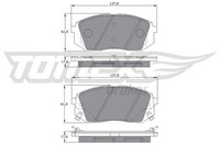Tomex Brakes BremsbelÄGe Bremsbelagsatz Vorne KIA Sportage 4 Hyundai I40 IX35
