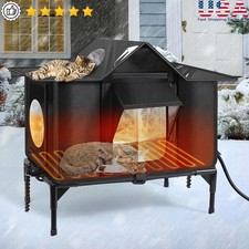 Insulated Waterproof Outdoor Cat House Weatherproof Shelter Stray Cats New
