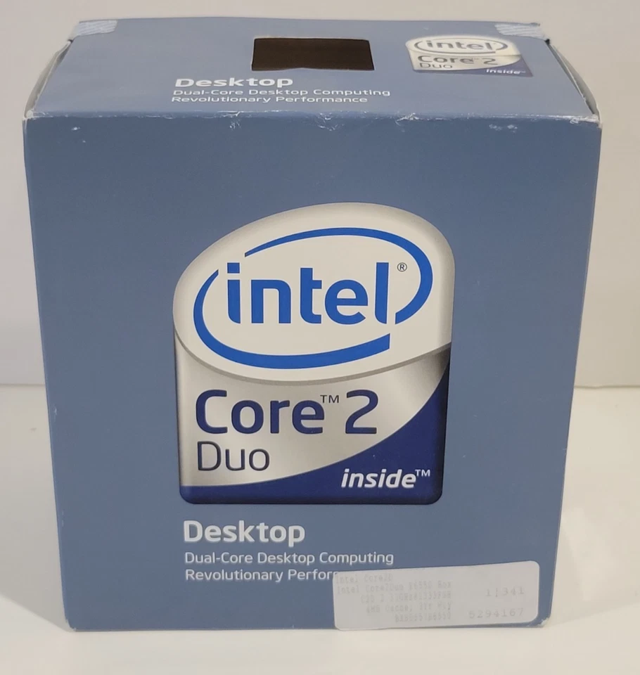 Intel Core 2 Duo E6550 2.33GHz Dual-Core (BX80557E6550) Processor NEW Sealed - Image 2 of 4