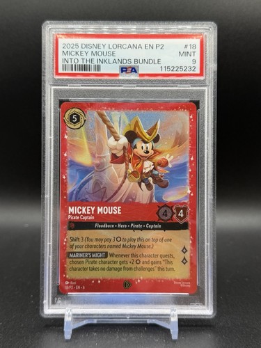 Mickey Mouse - Pirate Captain graded PSA 9 for sale on eBay