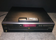 DENON DCM-280 5-Disc Carousel CD Changer MP3 Player Black w/ Remote Tested VTG 