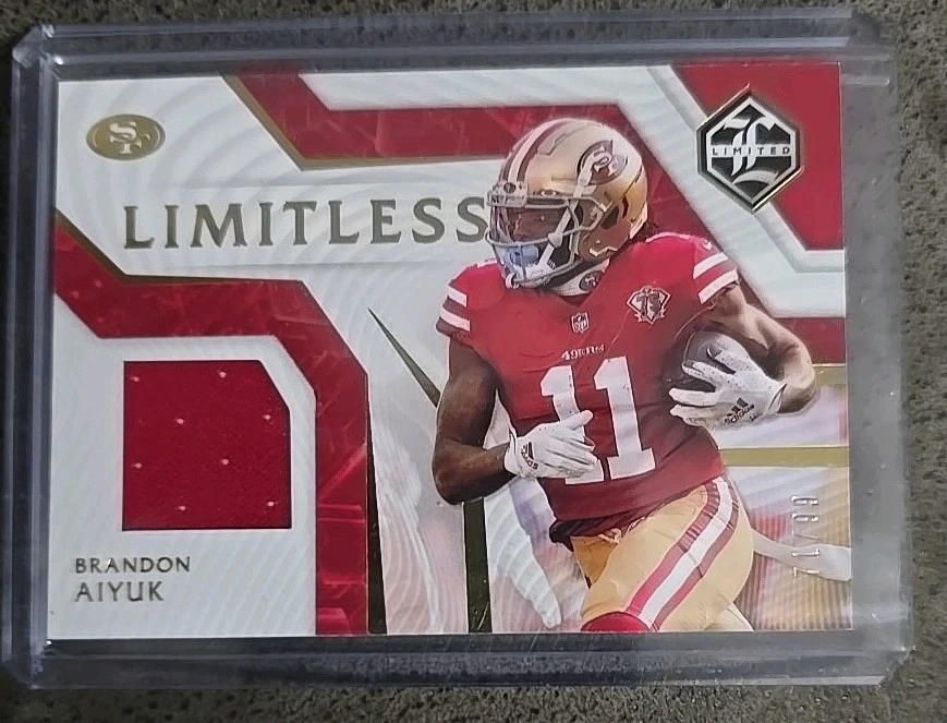 2021 Limited - Limitless Materials Brandon Aiyuk #LM-BA Spotlight Gold /99 - Image 3 of 3