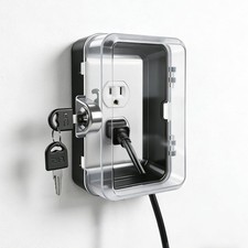 Outlet Cover, Baby Proofing, Shatterproof Safety Lock Box, Anti-Pry Wall Sock...