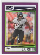 #185 2022 Score Purple J.K. Dobbins Baltimore Ravens