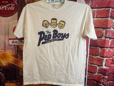 #ad The Pep Boys Manny Moe amp; Jack Mamp;O Gold Short Sleeve T Shirt Size XL $34.96