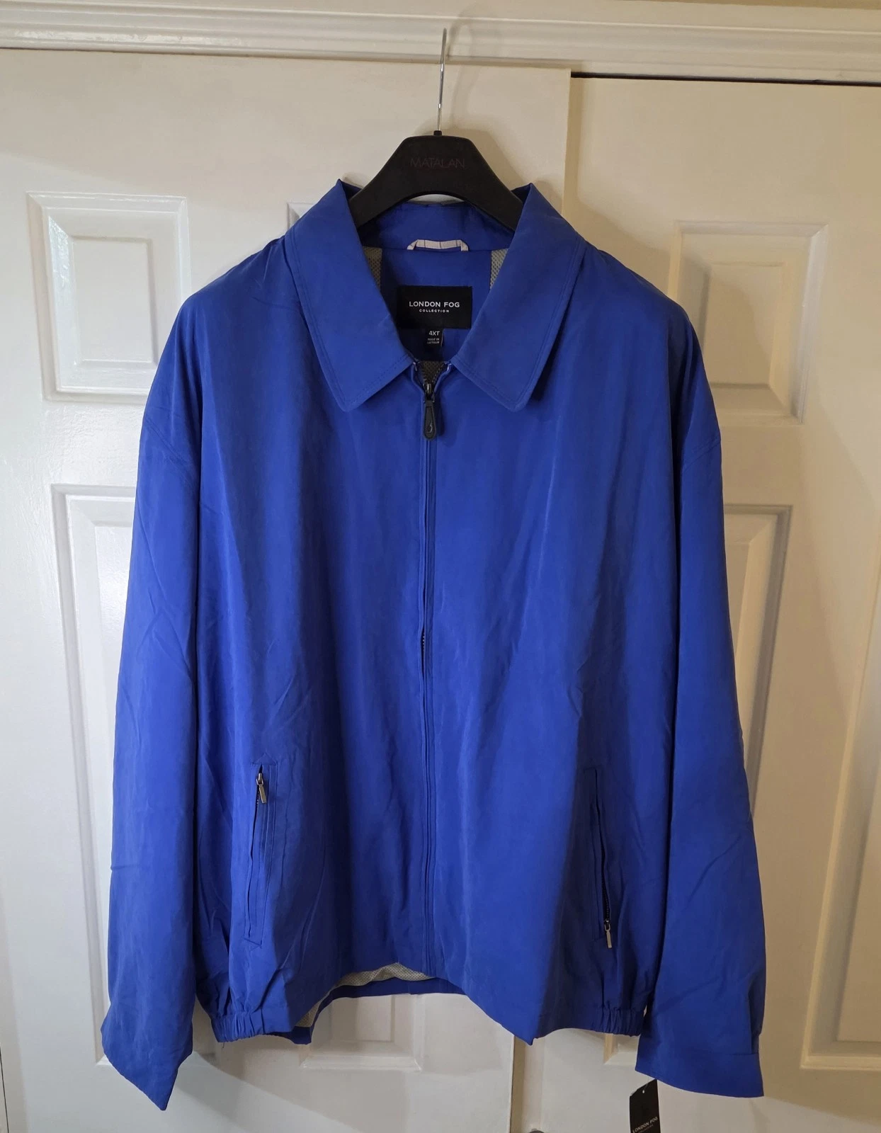 London Fog Men's Zip-Front Lightweight windbreaker Jacket Pacific Blue 4XL
Opens in a new window or