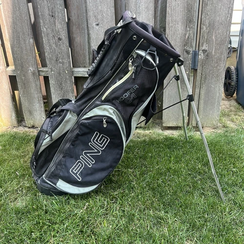 PING Hoofer C1 Golf Stand Bag, Black, Dual Strap, 35" Tall