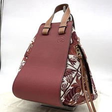 Authentic Loewe Hammock Small Handbag Anagram Canvas Leather