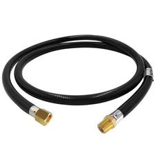 MCAMPAS 1/4 Inch NPT Propane Appliance Extension 5 Feet High Pressure Hose For