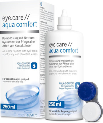 Eye.Care Kontaktlinsen Flüssigkeit - Mit Hyaluron - Premium 250Ml Pflegemittel F