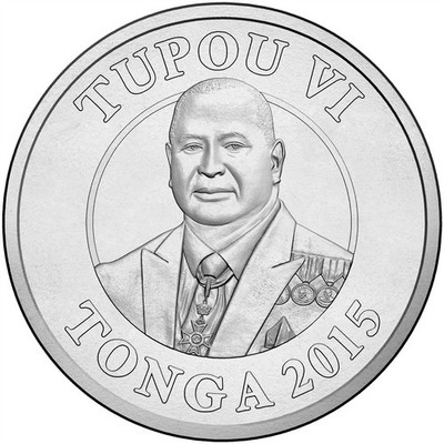 Tonga | 10 Seniti Coin | King Topou VI | Malau Birds | KM:227 | 2015