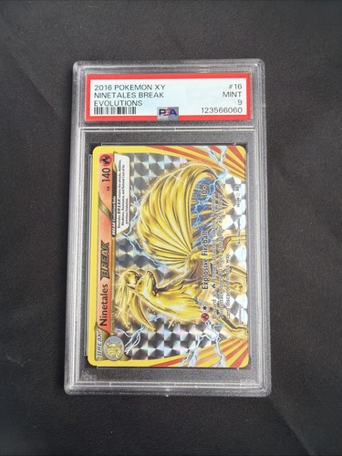 2016 Pokemon TCG XY Ninetales Break Evolutions #16 PSA 9