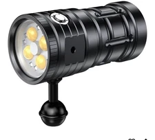 Dive Light for Underwater Photography, 5500Lumens Super Bright Diving Flashlight