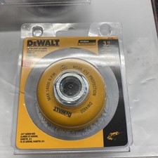 NOS New 3-Inch DEWALT CARBON WIRE CRIMP CUP BRUSH (DW4920) 5/8"-11 ARBOR Metal