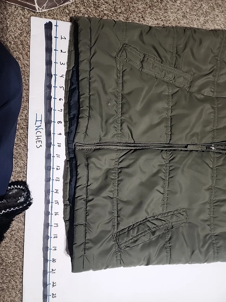 Chaleco impermeable vintage para hombre talla M verde oliva Foto 2 de 4