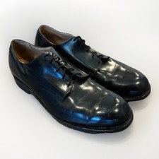 Vintage Craddock Terry Military Black Leather Dress Shoes Derby - Men  s 10.5 R