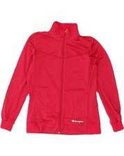 CHAMPION Womens Heritage Fit Tracksuit Top Jacket UK 16 Large Pink DF11