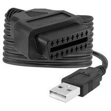 OBDII to USB Cable, 1M/3FT OBD2 Female to USB A Male Power Connection Cord