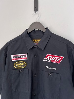 Supreme Vanson Leathers Shot Sleeve Work Shirt - Size Large