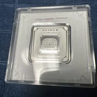 Geiger 50 Gram Silver Square Bar .999 Fine Silver Sealed Assay Made in Germany
