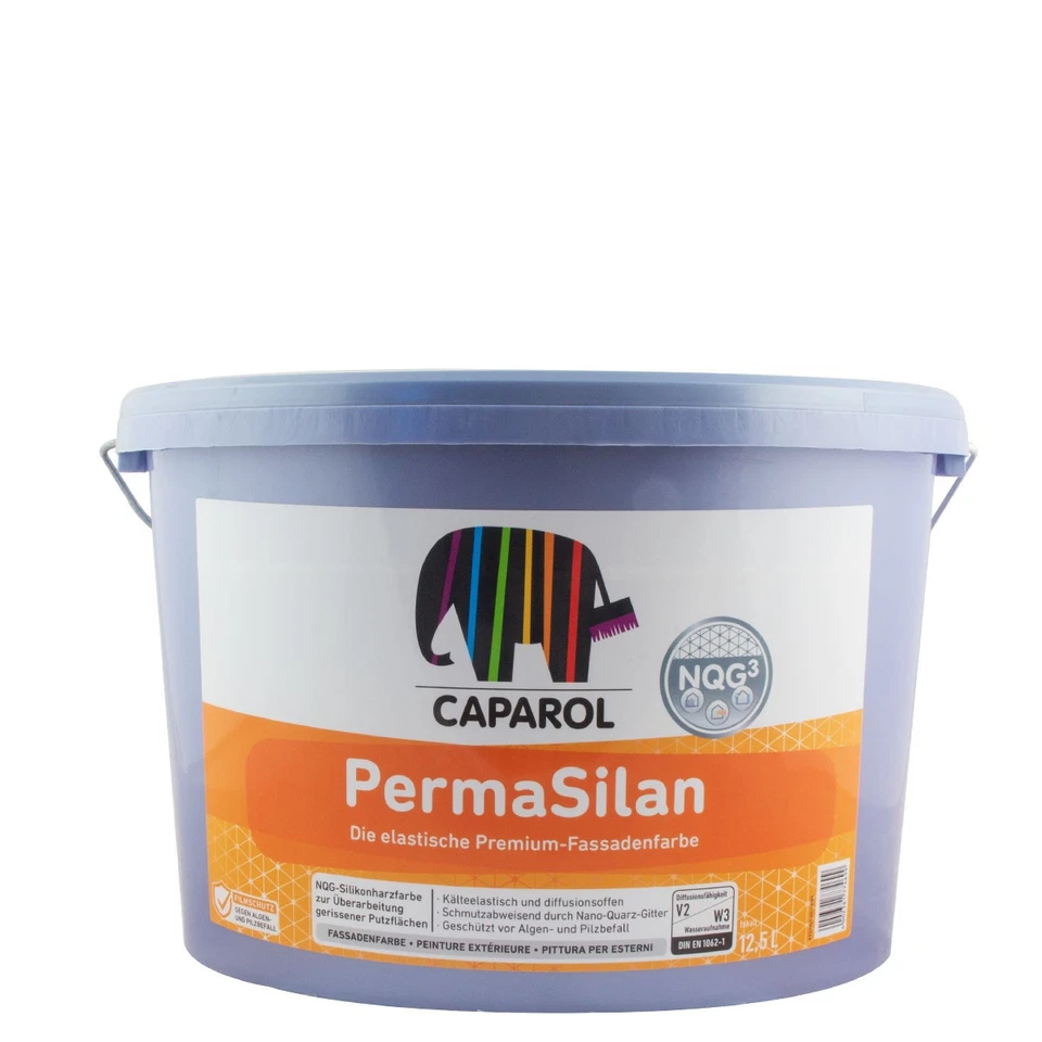Caparol PermaSilan 12,5L weiß, Silikonharz Fassadenfarbe, Schmutzabweisend - Bild 1 von 1
