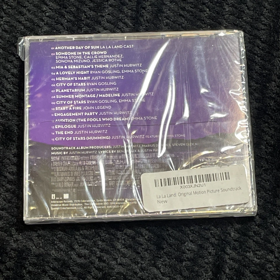 La La Land Soundtrack Brand New Sealed CD 2016 Case Cracked - Image 2 of 2