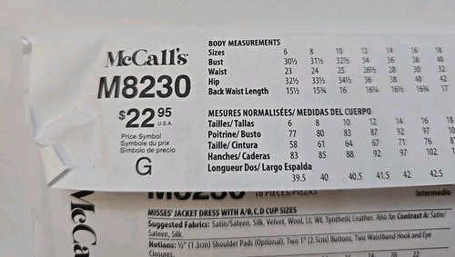 McCall's Costumes Yaya Han Pattern M8230 Misses 6-14 Coat Jacket Dress Uncut - Picture 10 of 12