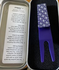 NWT SCOTTY CAMERON GALLERY Geo Purple / Tiff  Pivot Clip Tool w Silver Case Golf